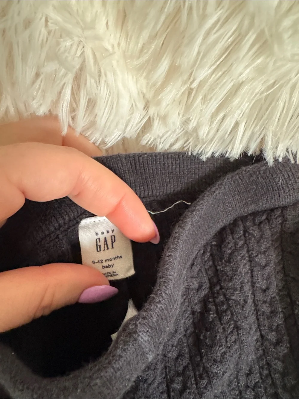 GAP Girls Multi Floral, Cream Cable, and Black Knit Leggings Set